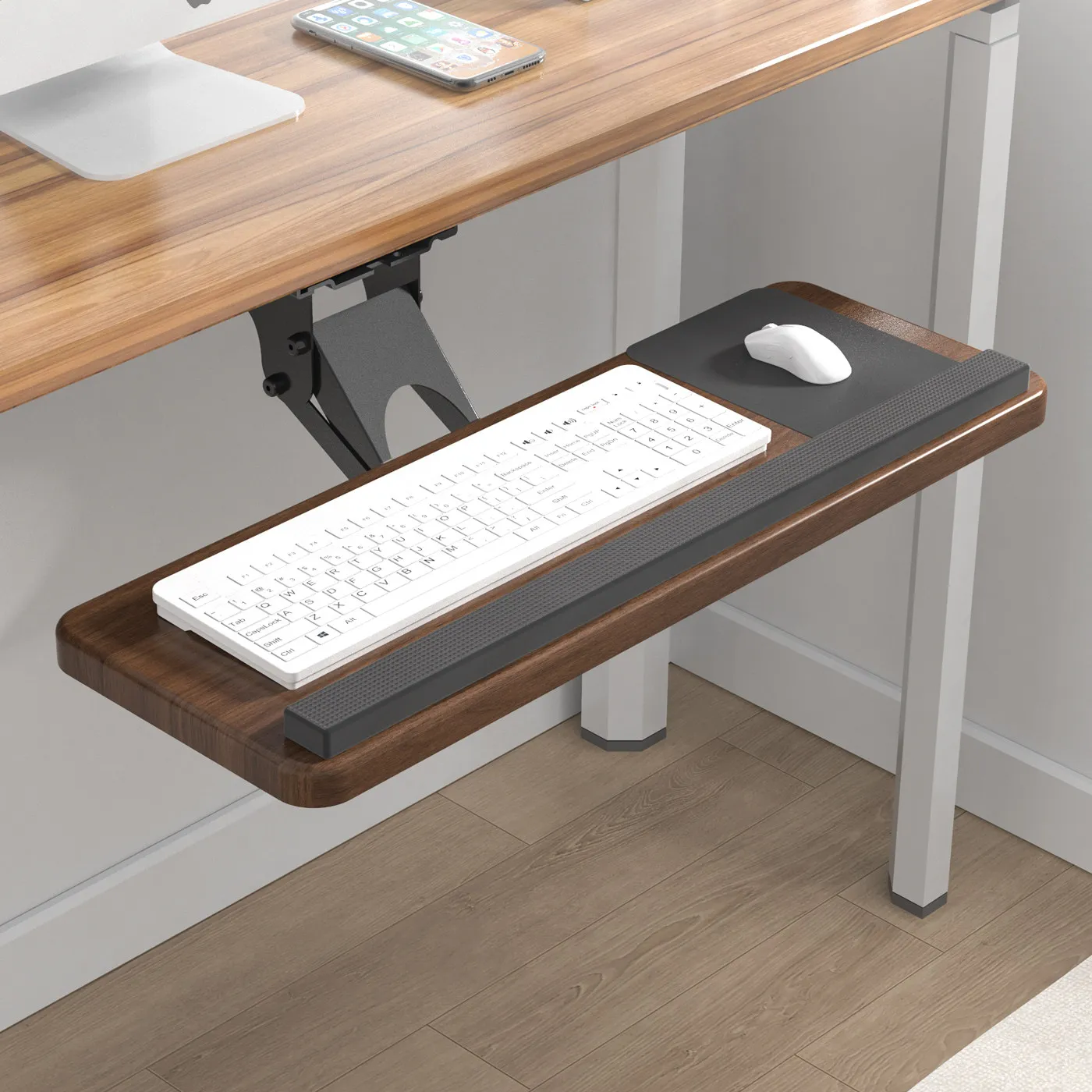 Keyboard Drawer Under - 책상 아래 키보드 트레이, 조절 가능한
