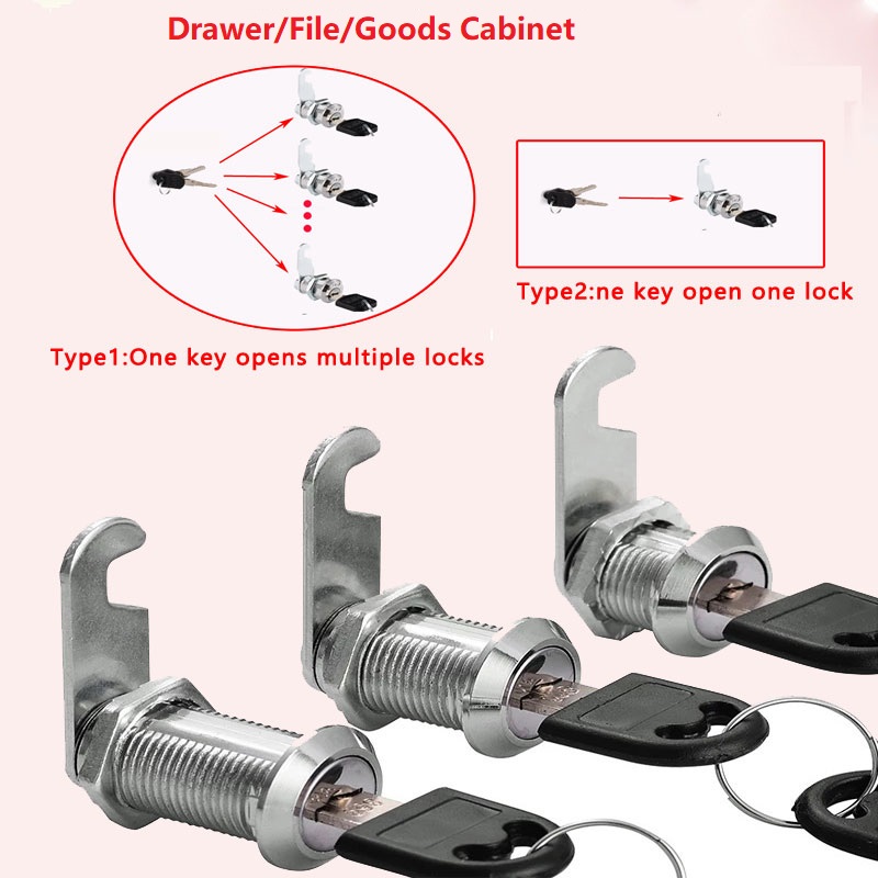 Office Furniture Hardware - 파일/상품/서랍 캐비닛 잠금 장치 2개 키