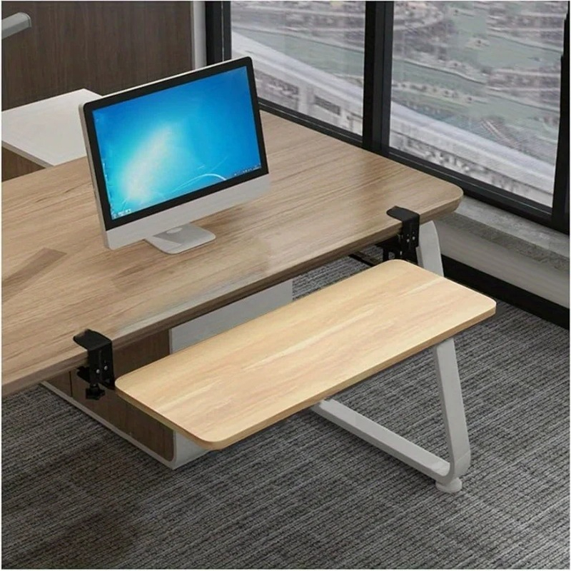 Keyboard Drawer Under - 1PC 클램프 키보드 트레이 인체공학적 슬라이딩