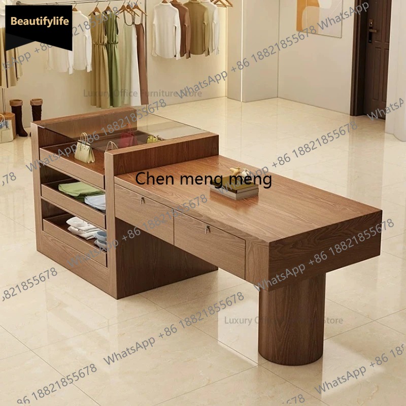 Office Furniture Store - D80 모던 미니멀리스트 아일랜드 디스플레이 카운터