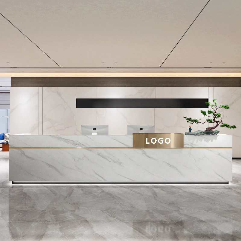 Office Furniture In Usa - 럭셔리 스타일 리셉션 데스크 고급 모던