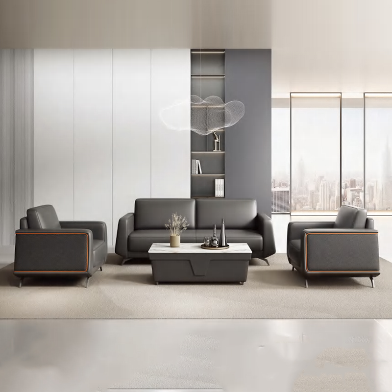 Office Furniture Luxury - 현대적인 신형 고급 가죽 사무실 소파