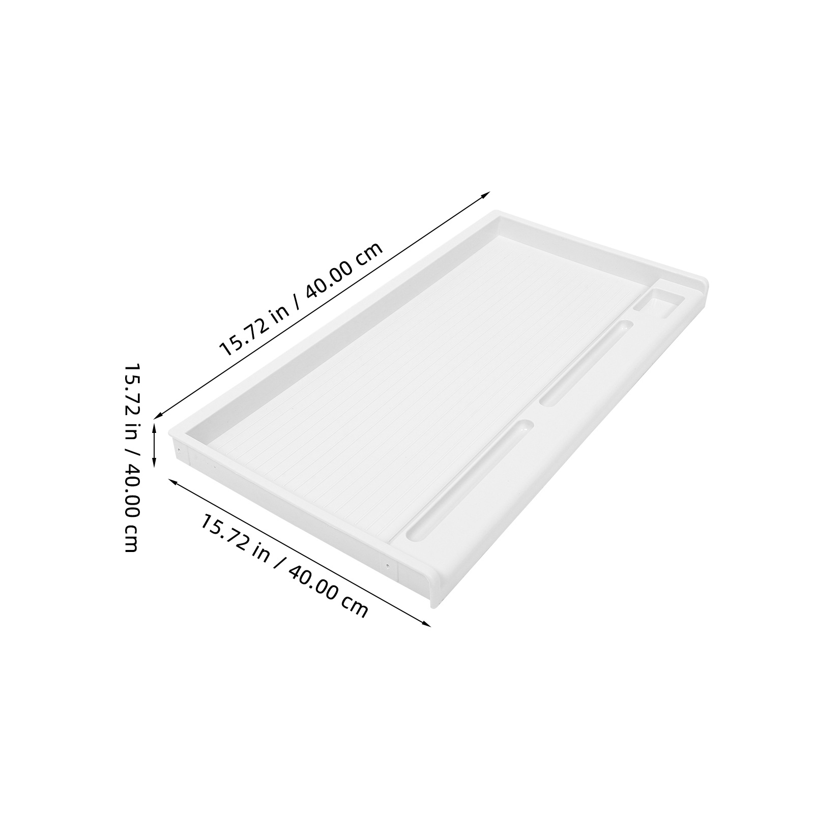 Keyboard Drawer Under - 키보드 보관 트레이 서랍형 플라스틱 화이트