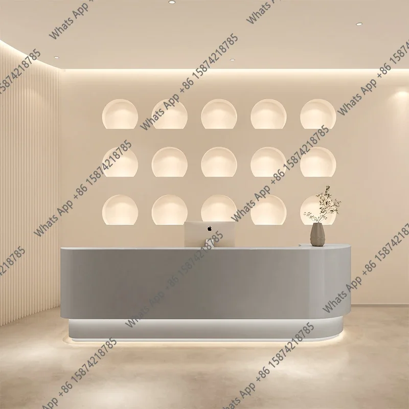 이씨 의류 매장 접수 데스크 로고 LED 베이지색 계산 - Office Furniture Store 리뷰 및 가격
