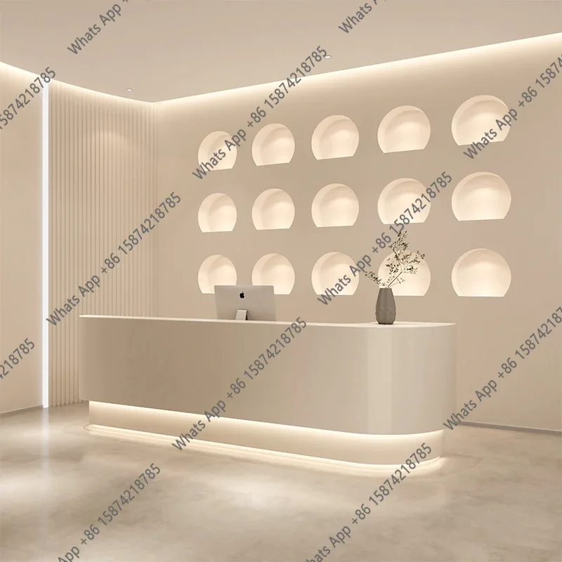 이씨 의류 매장 접수 데스크 로고 LED 베이지색 계산 - Office Furniture Store 리뷰 및 가격