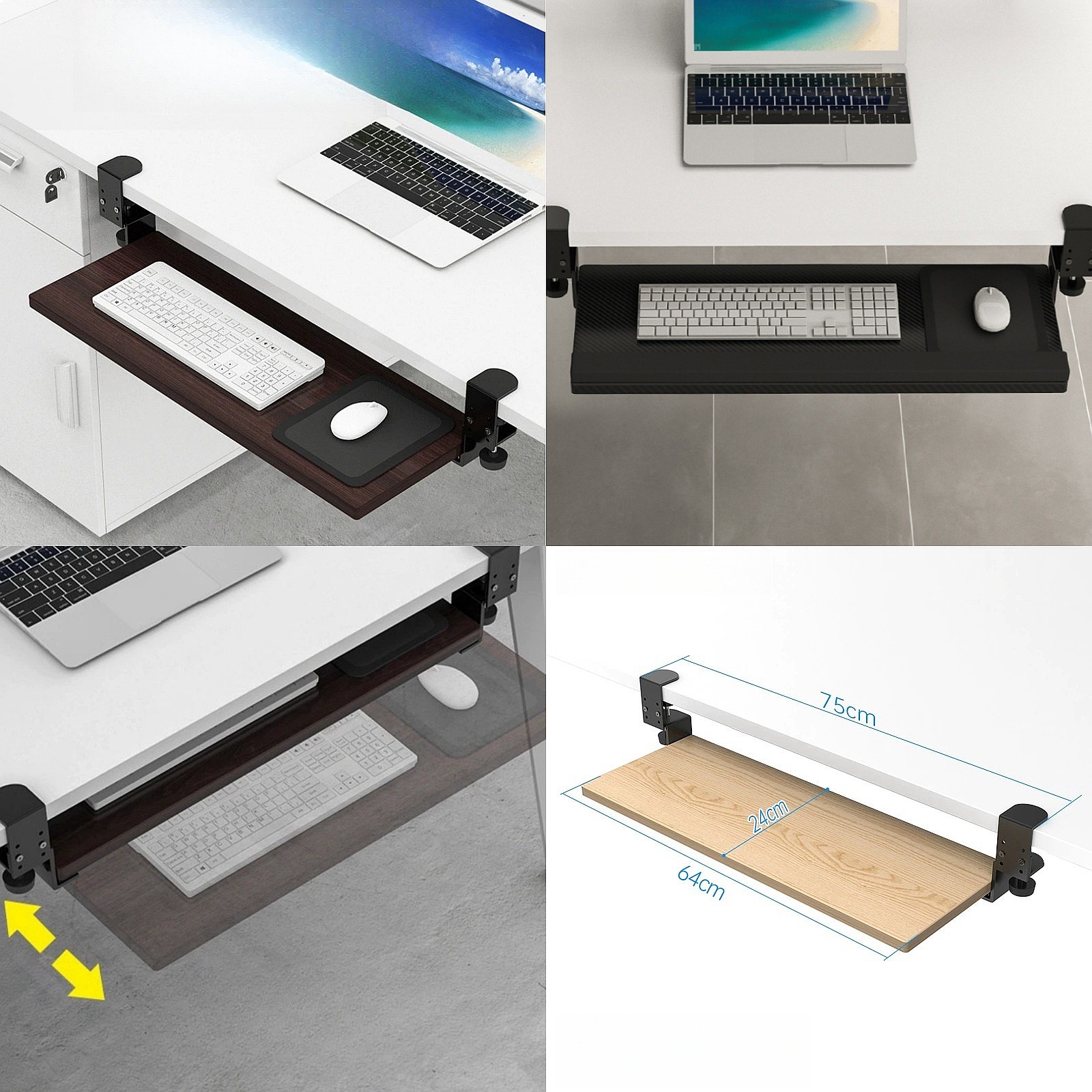 테이블 아래 키보드 브래킷, 책상 아래 슬라이딩 테이블 - Keyboard Drawer Under 리뷰 및 가격