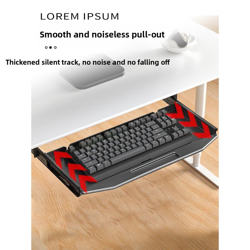 두꺼운 책상 받침대 지지대, 테이블 아래 무소음 슬라이 - Keyboard Drawer Under 리뷰 및 가격