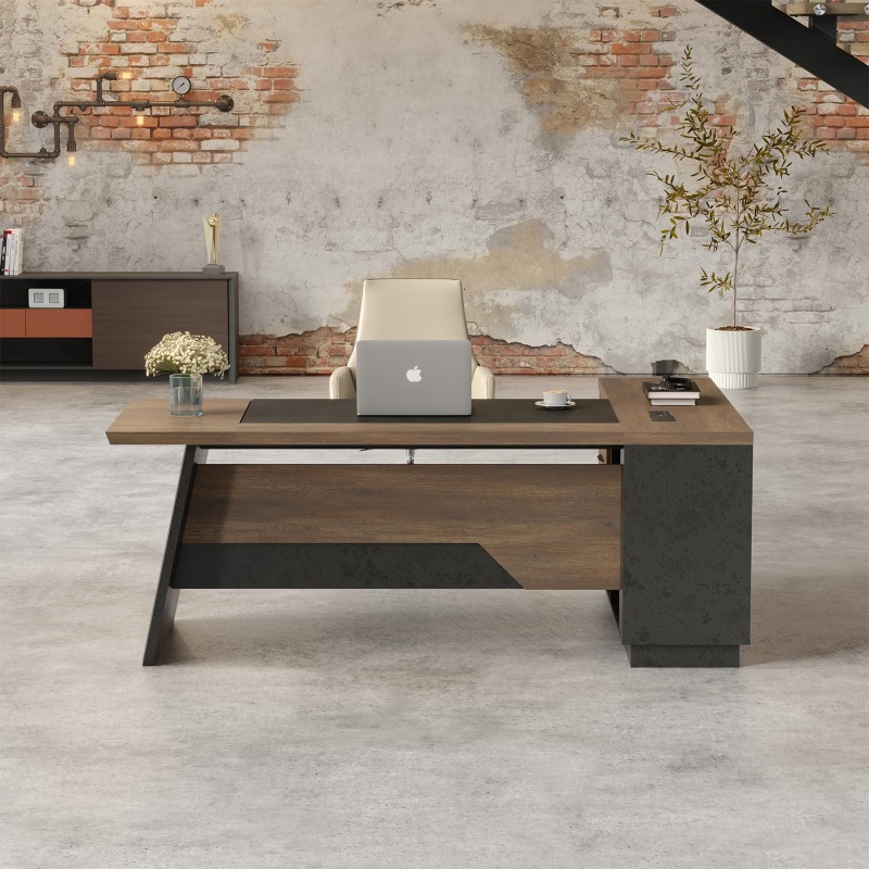 미국 창고형 모던 컴퓨터 책상 세트(서랍, 수납 선반  - Office Furniture In Usa 리뷰 및 가격