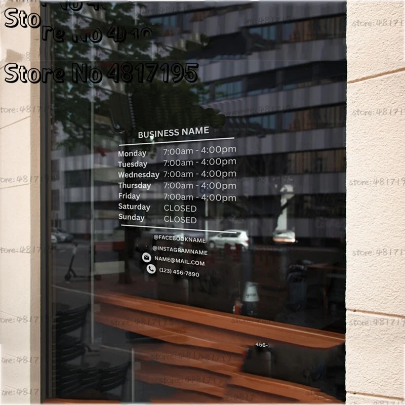 사용자 정의 비즈니스 로고로 영업 시간 상점 레스토랑  - Office Furniture Store 리뷰 및 가격