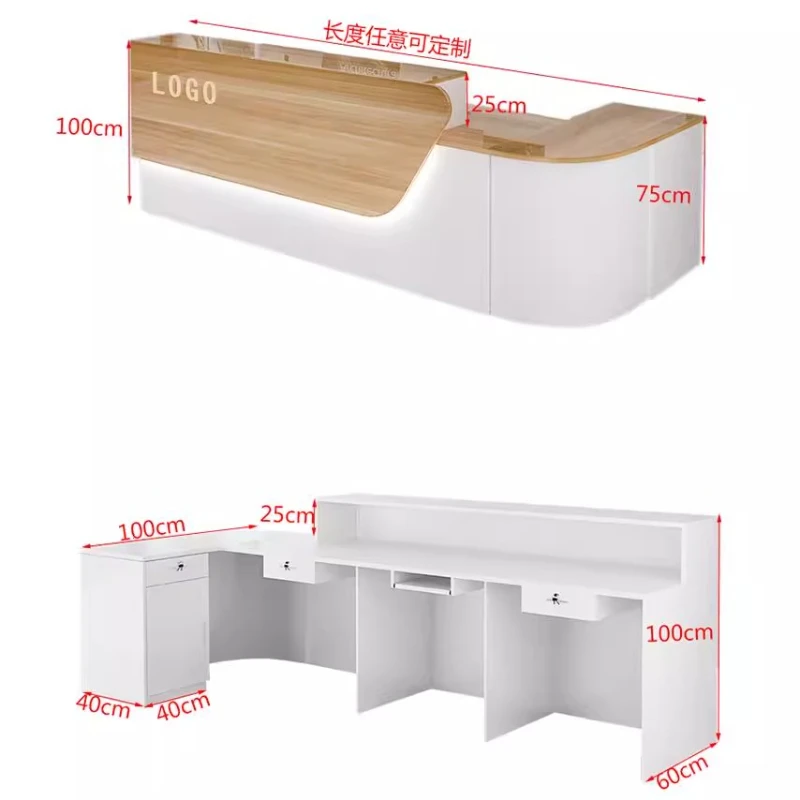 고급 수납형 리셉션 데스크, 시니어 맞춤형 뷰티 장식  - Office Furniture In Usa 리뷰 및 가격