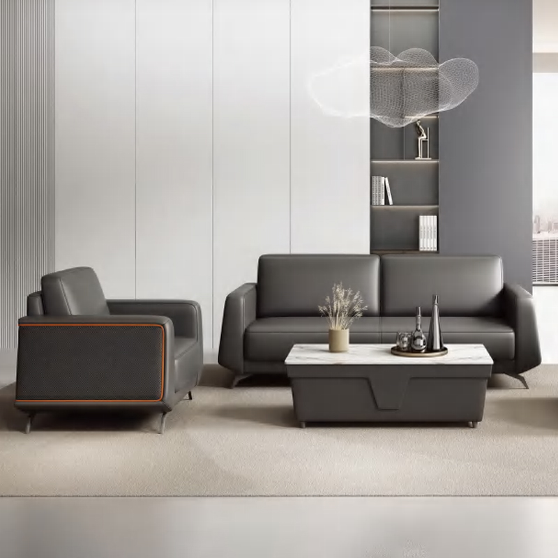현대적인 신형 고급 가죽 사무실 소파 세트, 비즈니스  - Office Furniture Luxury 리뷰 및 가격