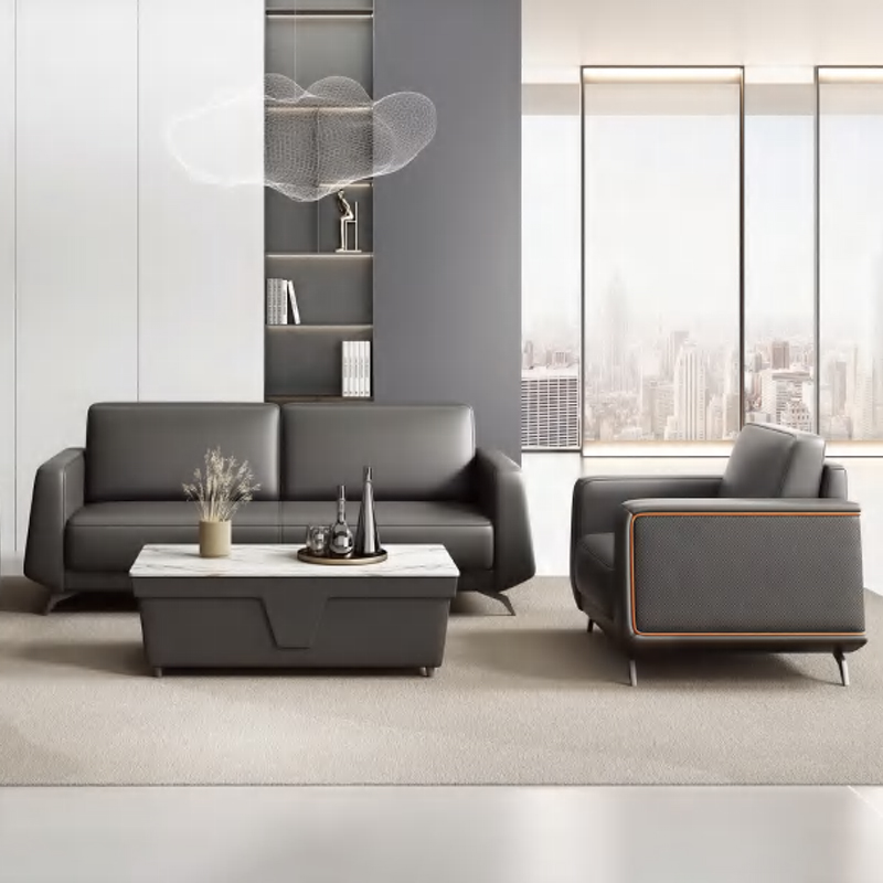 현대적인 신형 고급 가죽 사무실 소파 세트, 비즈니스  - Office Furniture Luxury 리뷰 및 가격