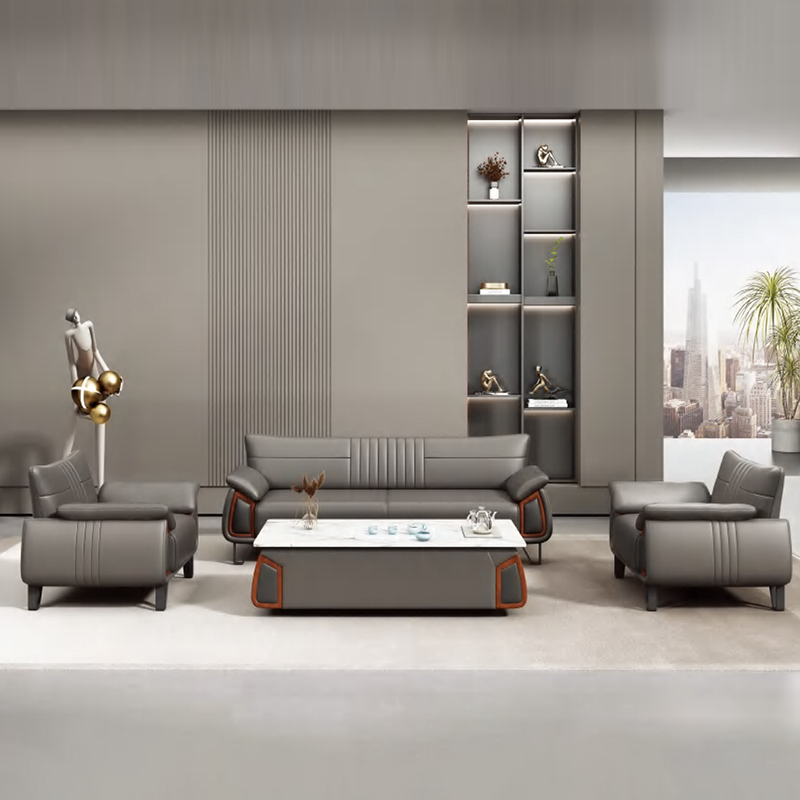 현대적인 신형 고급 가죽 사무실 소파 세트, 비즈니스  - Office Furniture Luxury 리뷰 및 가격