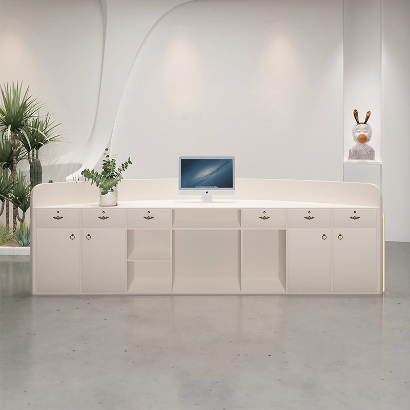 라이트 럭셔리 반원형 바 카운터 캐비닛 계산대 뷰티 살 - Office Furniture Store 리뷰 및 가격
