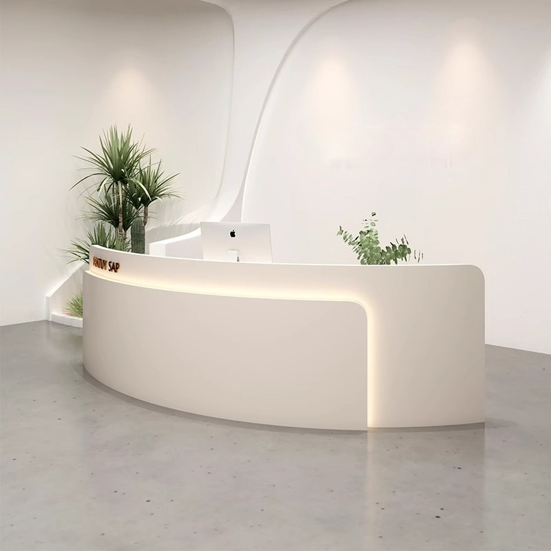 라이트 럭셔리 반원형 바 카운터 캐비닛 계산대 뷰티 살 - Office Furniture Store 리뷰 및 가격