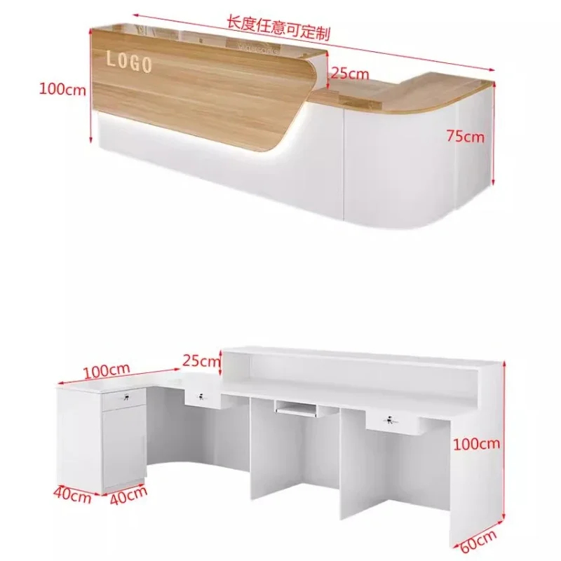 고급 수납형 리셉션 데스크, 시니어 맞춤형 뷰티 장식  - Office Furniture In Usa 리뷰 및 가격